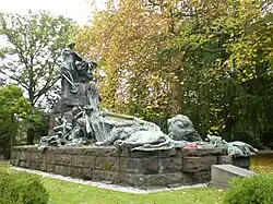 The British Waterloo Campaign Memorial at the Brussels Cemetery