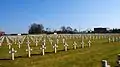 Crosses in the military cemetery