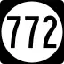 State Route 772 marker