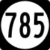 State Route 785 marker