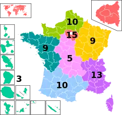 European Parliament constituencies in France (2004 to 2019)