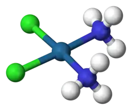 Square-planar complex: cisplatin