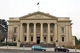 Geelong Town Hall. Designed 1855; completed 1917.