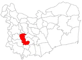 Location in Tulcea County