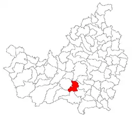 Location in Cluj County