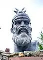 Statue of Albanian hero Gjergji Kastrioti in Civita, Calabria