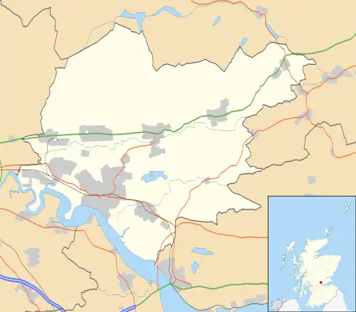 Alloa is in the south of Clackmannanshire in the centre of the Scottish mainland.