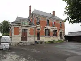 The town hall and school of Clamecy