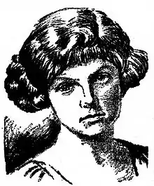 Clare Winger Harris, as pictured in the 1929 debut issue of Science Wonder Quarterly