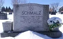 Schmalz's gravestone