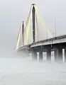 Clark Bridge as seen from the Missouri side of the Mississippi