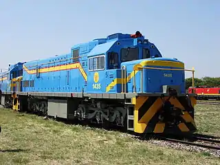 Class 33-400 no. 1435, sold to the Congolese SCTP, at Koedoespoort, 29 September 2015