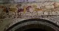 Medieval wall paintings in All Saints church.