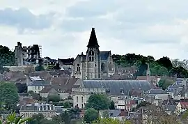 The church and town centre in Clermont