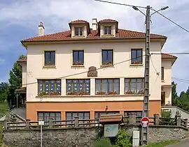 Town hall and school