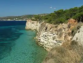 The cliff of Souda island