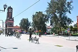 Clock tower and plaza