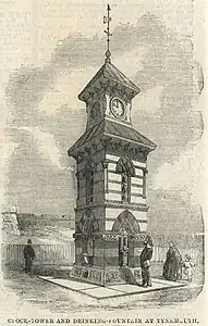 Clock tower, Tynemouth, in 1861