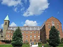 Clonard Church Garden and Accommodation area