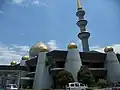 Close up view of Sabah State Mosque