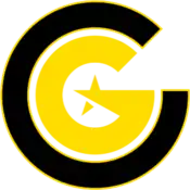 A stylized yellow letter "G" within a larger black letter "C".