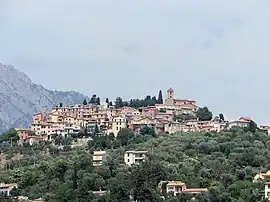 An overall view of the village of Coaraze