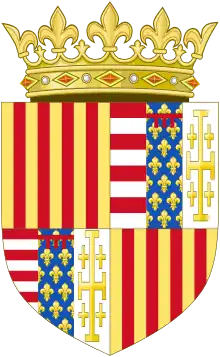 Coat of arms under the Aragonese Regime of Naples