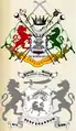 Coat of Arms of the Nawab of Bengal (top) and, that of the Nawab of Murshidabad (bottom)