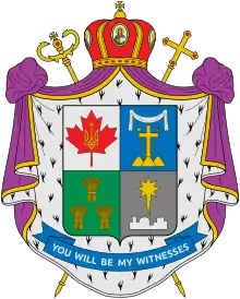 Unofficial Coat of Arms of Bishop Bryan Joseph Bayda, CSsR