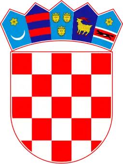 coat of arms of the Republic of Croatia, first shield from the left