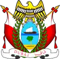 Quraishi hawk in the emblem of Emirate of Dubai (UAE)