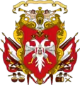 Coat of arms under Prince-bishop Danilo I (1696–1735)