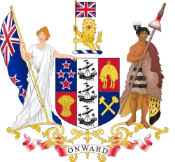 Coat of arms (1911–1956) of New Zealand