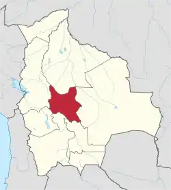 Location within Bolivia