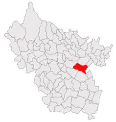 Location in Buzău County