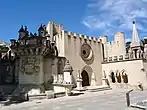 The Coimbra-related diorama of monuments, highlighted by the Sé Cathedral