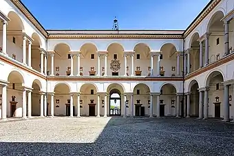 The inner courtyard.