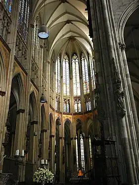 Choir with lit triforium