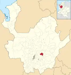 Location of the municipality and town of Concepción in the Antioquia Department of Colombia