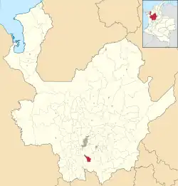 Location of the municipality and town of Montebello, Antioquia in the Antioquia Department of Colombia