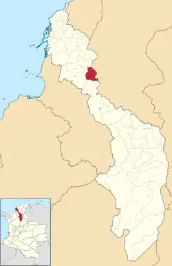 Location of the municipality and town of Zambrano, Bolívar in the Bolívar Department of Colombia