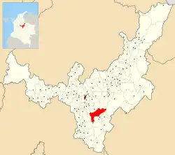 Location of the municipality and town of Zetaquirá in the Boyacá Department of Colombia