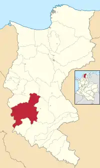 Location of the municipality and town of Plato in the Department of Magdalena.