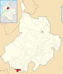 Location of the municipality and town of Florián in the Santander  Department of Colombia.