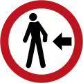 SR-19 Pedestrians crossing on the left