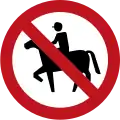 SR-21 No entry for Equestrians