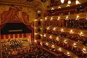 Teatro Colón, a highly decorative, horseshoe theatre