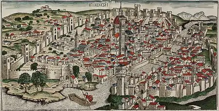 View of Florence by Hartmann Schedel, Printed in Nuremberg by Anton Koberger in 1493.