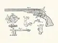 Patent illustrations of the Colt Paterson "Holster Model"