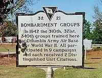 Bombardment Groups historical marker